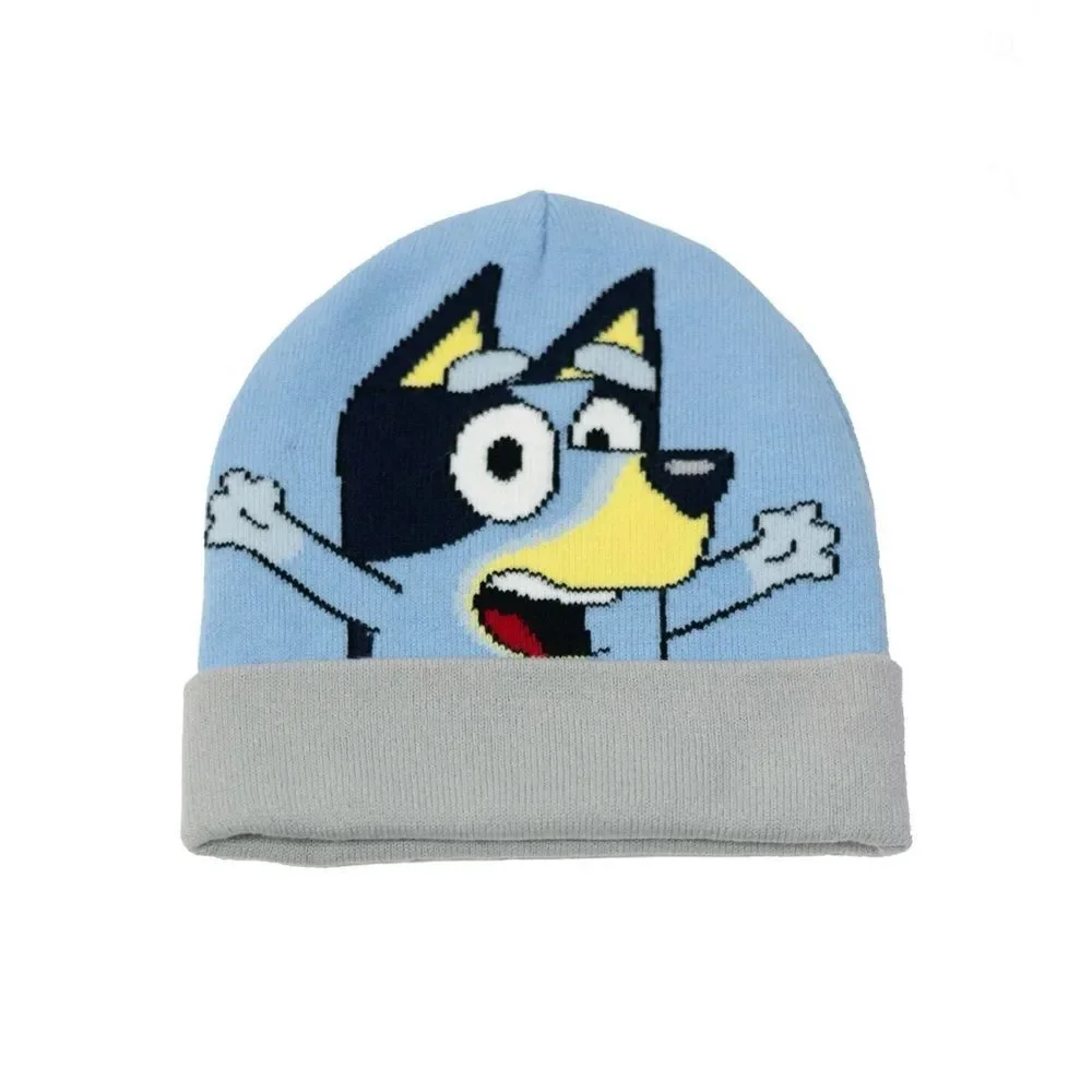 Bluey Beanie Hat & Glove Set Reversible